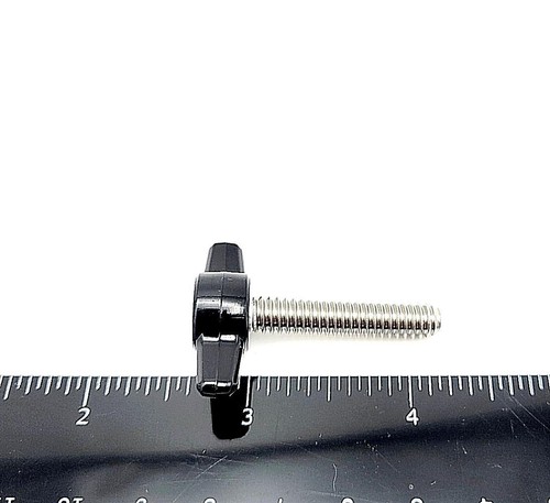 Tornillo de pulgar de 1/4""-20 x 1 1/4"" pernos en T con camiseta de mariposa negra perno de ala paquete de 4 - Imagen 4 de 8