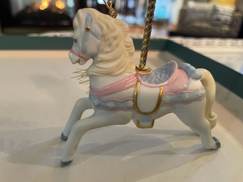 Lenox 1989 Carousel Horse Ornament with pastel colors - Picture 2 of 8