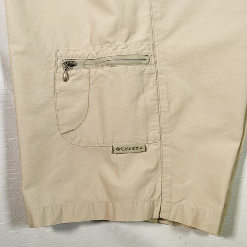 Columbia Capri Pantacourt Crop Pants Womens XL Cropped Beige Khaki Hiking - Picture 5 of 11