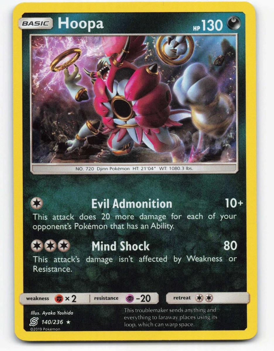 Pokemon Trading Card Game Unified Minds Rare Holo Hoopa #140 Pokemon Trading Card Game Unified Minds Rare Holo Hoopa #140