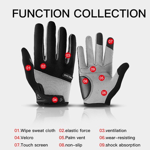 Guantes de Ciclismo Hombres Mujeres Dedo Completo Bicicleta de Montaña Guantes de Entrenamiento Bicicleta - Imagen 17 de 21