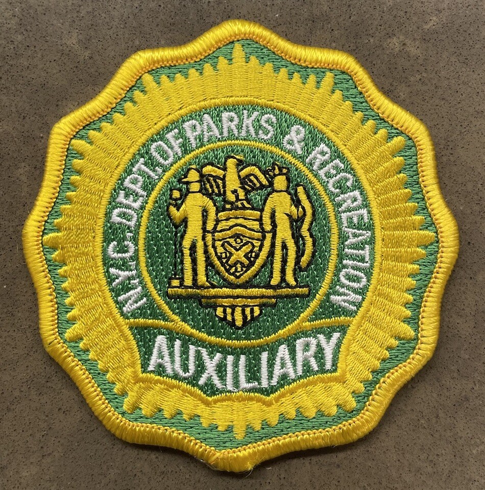 NYC Park Enforcement Auxiliary Division patch NYPD City Of