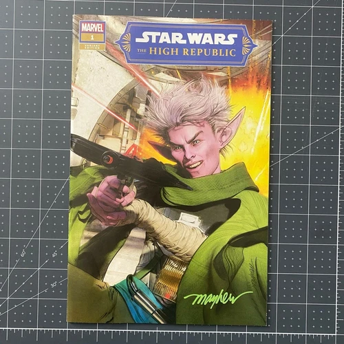 Star Wars High Republic  #1 Mike Mayhew Signed W/COA Trade Variant
