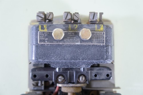 Sylvania Clark 13U31 Schütz Typ CY Größe 1 + TB-102-1 Spule 110V + 2 Heizungen - Bild 2 von 12