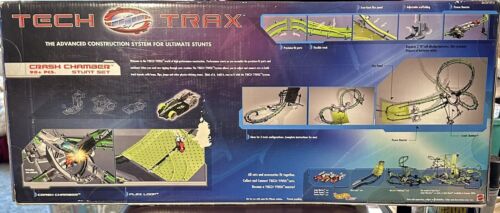 Vintage Hot Wheel TECH TRAX Advanced Construction Motorized Booster 2 Stunts New - Picture 2 of 8