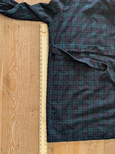 Pendleton USA Blackwatch Tartan Tweed Board Robe Dressing Gown XL Vtg - SHRUNK - Picture 6 of 12