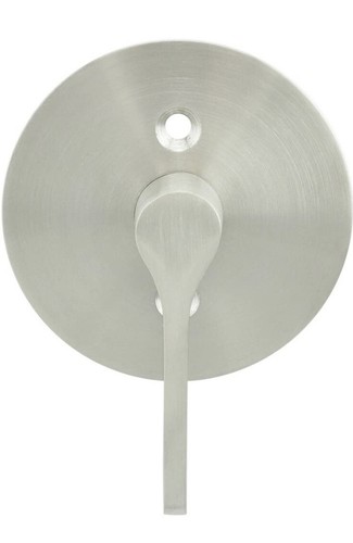INOX EC1217 Barn Door Privacy Lock Round Rose w/ TT17 ADA Thumbturn Stainless - Picture 2 of 4