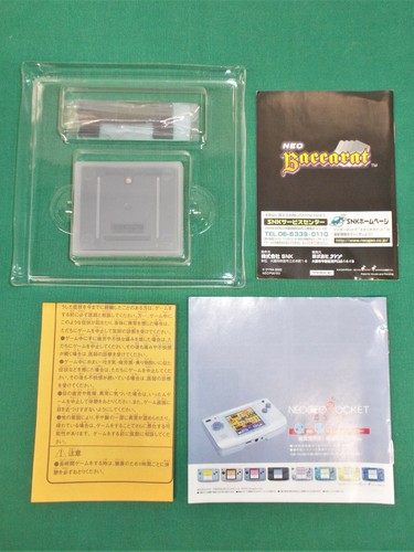 NeoGeo Pocket Color -- Neo Baccarat -- Pocket Casino. Boxed. Japan. SNK. 29555 - Picture 9 of 10