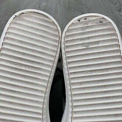RICK OWENS Geobasket High Top Ponyhair BLACK/MILK, 42 | eBay