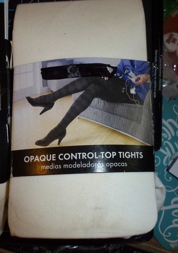 George weiße Strumpfhose DREI Styles Control Top Gr. 1 MÄNGEL - Bild 6 von 9