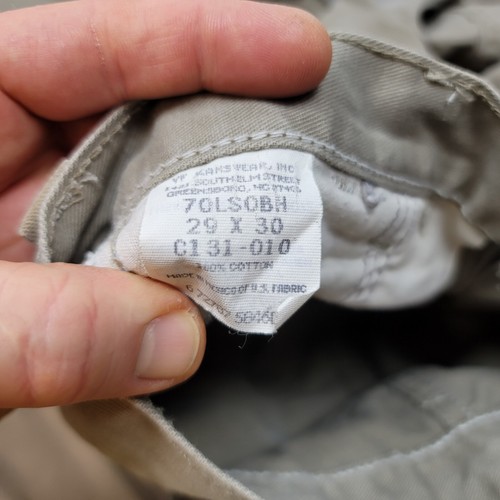 Vintage Wrangler Cargo Hose Jeans 30x29 (eigentlich) klassisch hellbraun/grün - Bild 21 von 24