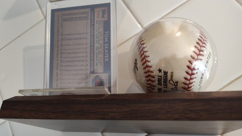 Tom Seaver Signed/Autographed Baseball + Topps #740 Tom Seaver BB Card - Picture 5 of 8