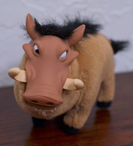 VTG Disney The Lion King ~ PUMBAA ~ 5" Plush w/ Vinyl Face Mattel 1994 - Picture 2 of 6