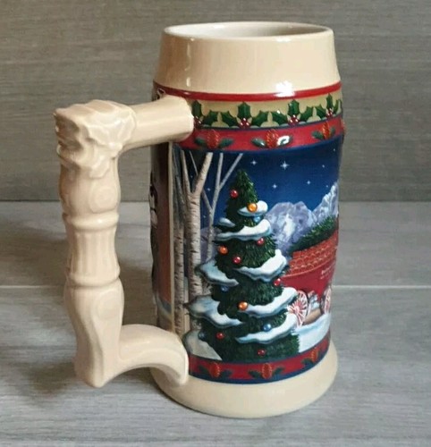Budweiser Old Towne Stein Clydesdale Holiday Collectible 2003 Vintage Christmas - Picture 10 of 14