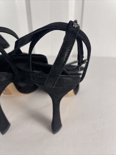 Sam Edelman Halie Bow Black Satin Heel Size 9 NWOB - Picture 11 of 16