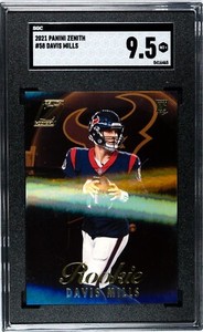 2021 PANINI ZENITH DAVIS MILLS #58 ROOKIE RC HOUSTON TEXANS FOTL SGC 9.5