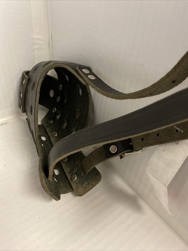 Bozal OmniPet Cuero Latigo Seguridad Perro por Leather Bros. 13" Hocico Nuevo - Imagen 8 de 10