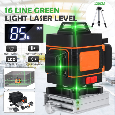 Pro 4D laser 16 lignes horizontal vertical self-leveling Vert Faisceau De Mesure Kit Pro 4D laser 16 lignes horizontal vertical self-leveling Vert Faisceau De Mesure Kit