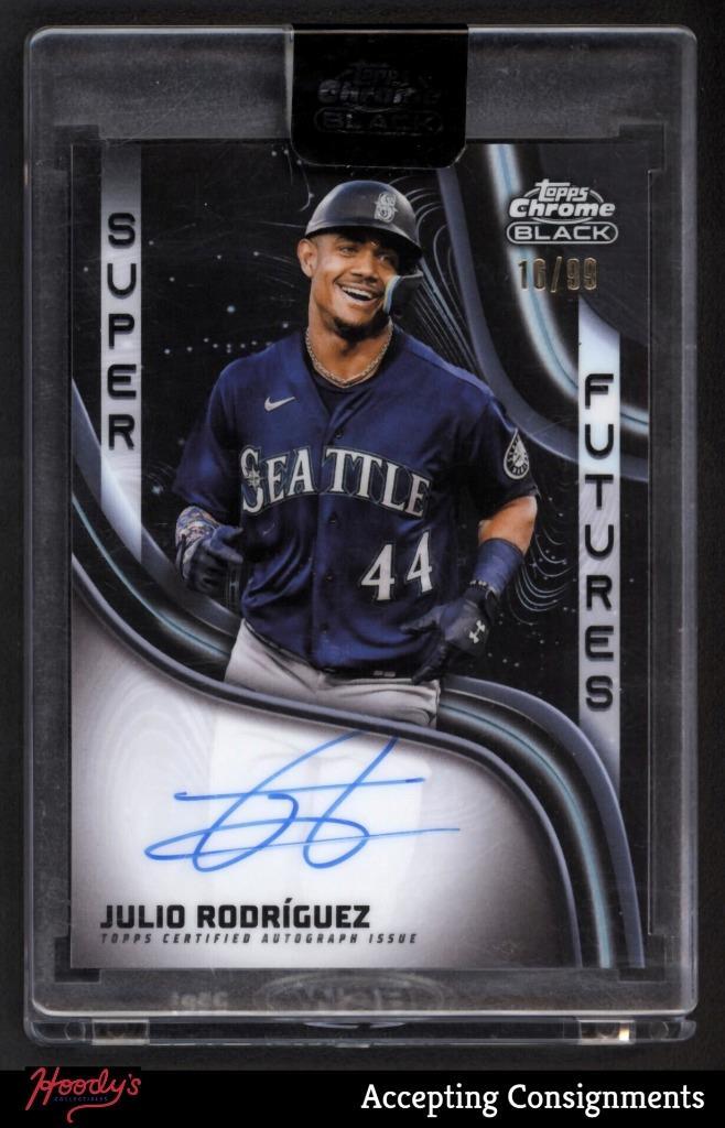 2023 Topps Chrome Black Super Futures Autographs Julio Rodriguez AUTO 16/99