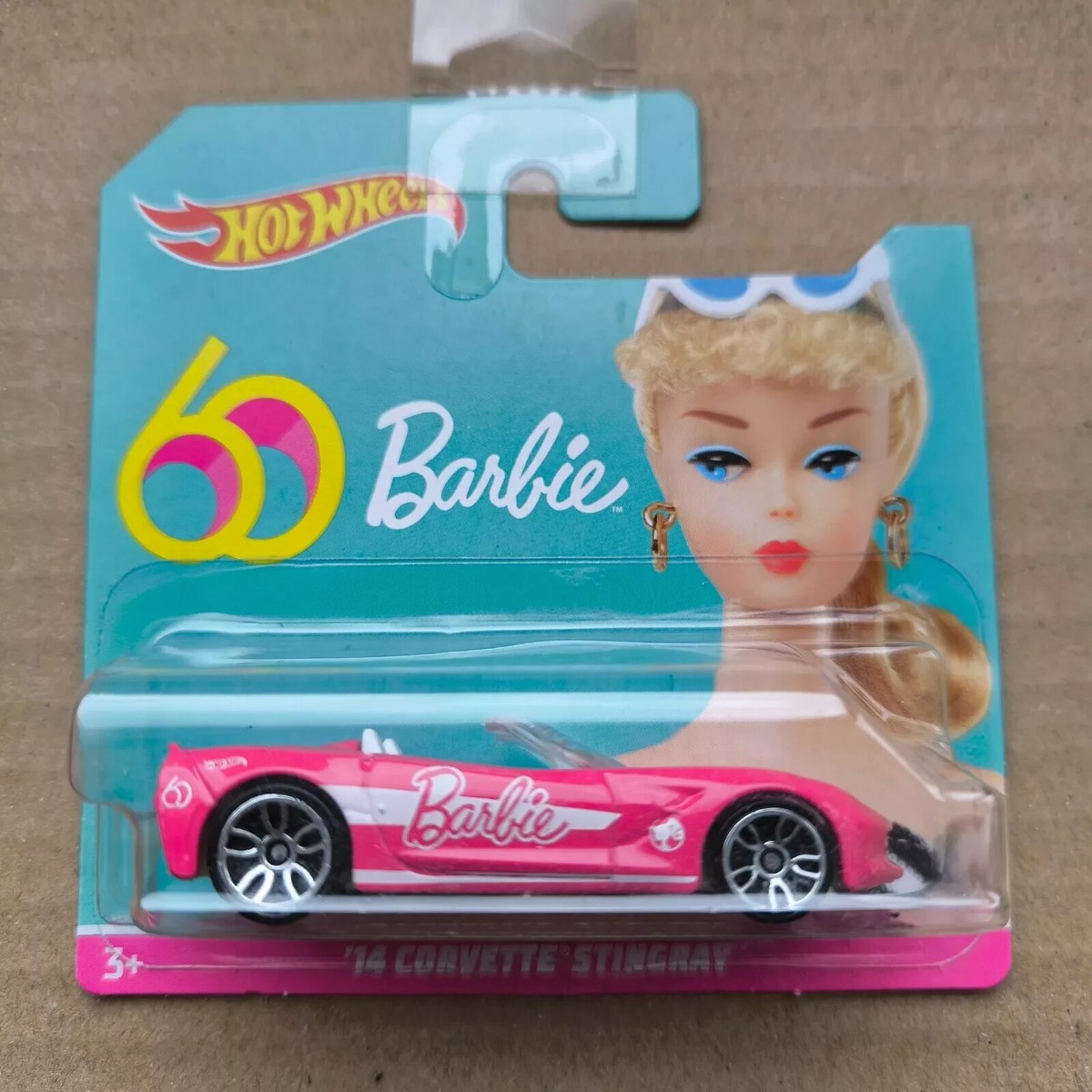 Hot Wheels SHORT CARD 2019 HW 60 BARBIE 14 CORVETTE STINGRAY