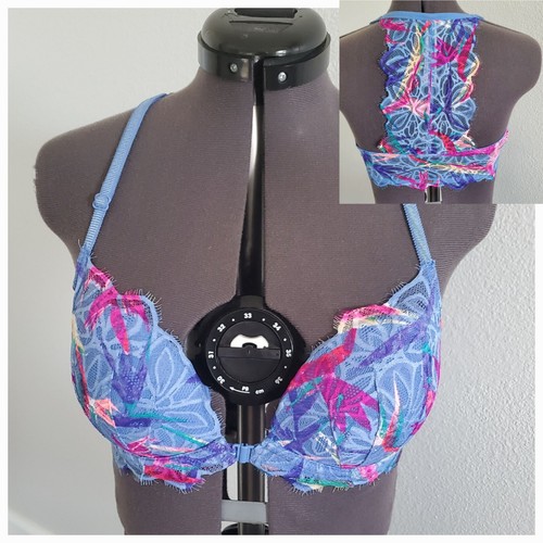 Pink Victoria’s Secret Pink Blau Lila 32D Spitze BH EUC - Kostenloser Versand