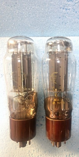 Mullard GZ33 Brown Base O Getter NOS Testing Matched Pair - Bild 2 von 10