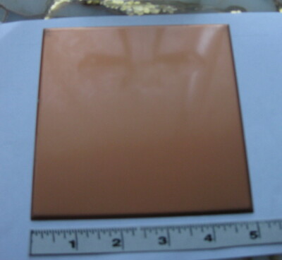 NOS Vintage Aluminum Backsplash or Bathroom Wall Tile 5/" Square Copper Beveled