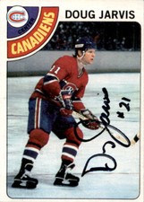 Doug Jarvis Signed Autographed 1978-79 Topps card Montreal Canadiens