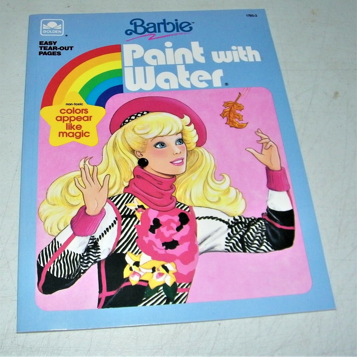 Vintage 1990 Golden Books Mattel Barbie Paint With Water NEW