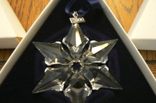 Swarovski 2000 Snowflake Star Christmas Ornament In Boxes FREE US SHIP