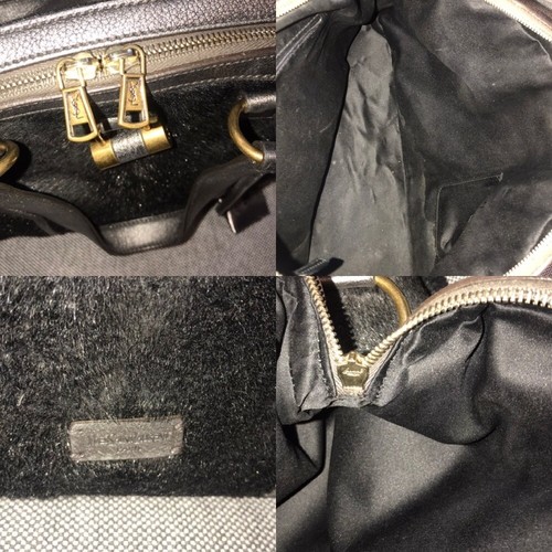 YVES SAINT LAURENT Silber Pony Haar übergroße Muse Tasche - Bild 8 von 11
