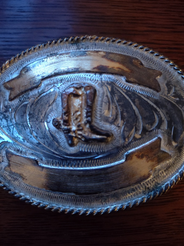 Vintage Cowboy Boot Belt Buckle SEE PHOTOS - Picture 4 of 12