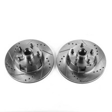 Disc Brake Rotor Set-Front Drilled and Slotted Brake Rotor Pair Power Stop