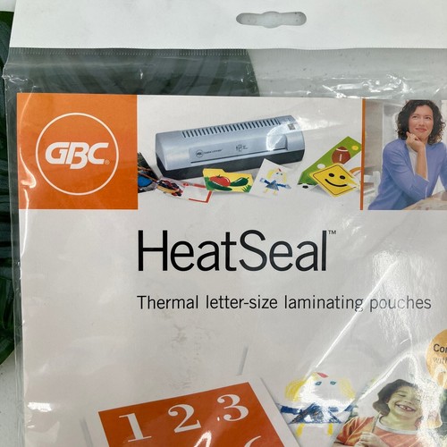 GBC 25 Pack 3 Mil Flexible HeatSeal Thermal Letter-Size Clear Laminating Pouches - Picture 2 of 7