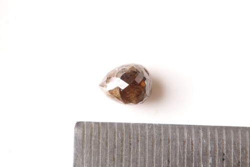 1 Pz 1,57Tcw Natural Champagne Brown Diamond Briolette Loose Diamond Beads DB91 - Bild 7 von 11