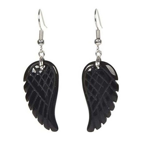 Earrings New Healing Stone Angel Wing Earrings Rose Quartz Natural Healing Stone - Bild 8 von 45