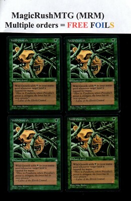 *MRM* ENGLISH 4x Wild Growth / MTG ICE Luxuriöse Vegetation
