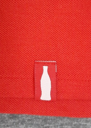 Official Original Coca-Cola Coke Red Polo Tee Shirt Top Small 32" Embroidered - Picture 8 of 11