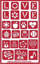 Armour Reusable Over n Over Glass Etching Stencil - ONO LOVE