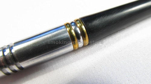 Portasigarette 4"/100 mm metallo SOTTILE ""SILVER Classic"" unisex Lady Uomo FATTO A MANO - Foto 5 di 9