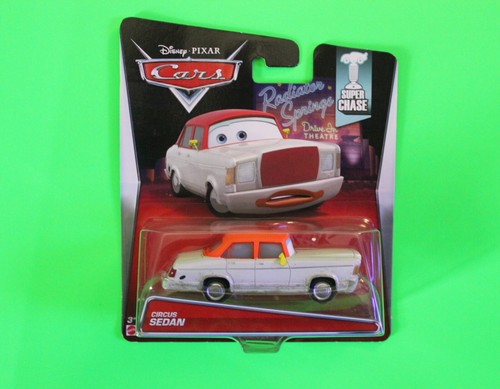 DISNEY 2014 PIXAR CARS CIRCUS SEDAN!! SUPER CHASE! NEW RARE VHTF DISNEY WORLD