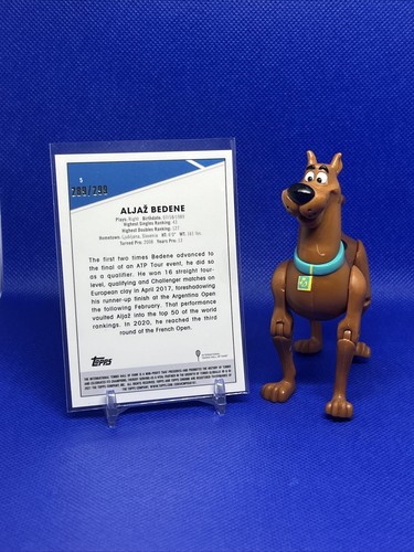 2021 Topps Chrome Sapphire Tennis Aljaz Bedene Fuchsia Refractor #5 289/299 - Bild 2 von 2