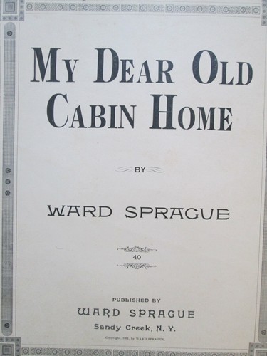 2 piezas de partituras publicadas en Sandy Creek NY--1901 Ward Sprague Composer Pub. - Imagen 3 de 5
