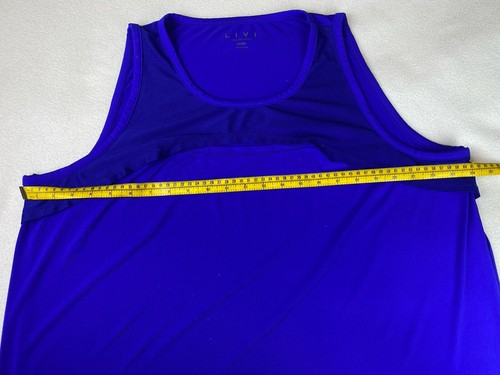 Camiseta sin mangas deportiva Livi For Lane Bryant azul talla 22/24 aire libre correr gimnasio informal - Imagen 6 de 11