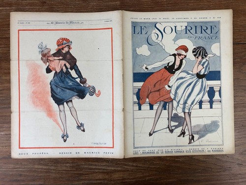 Revue LE SOURIRE DE FRANCE 1919 (Nr 100) Fabiano - JJ Leclerc - Peltier - Pépin - Picture 1 of 3