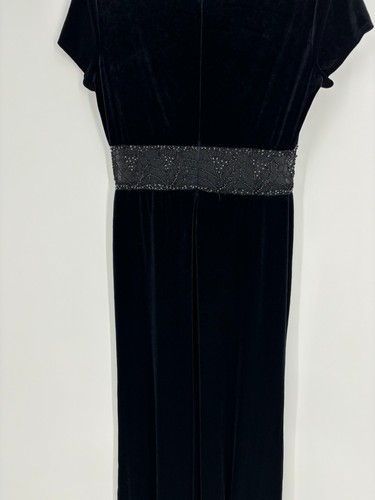 Maxi abito JR Nites by Caliendo nero con spalline donna taglia 12 - Foto 7 di 10