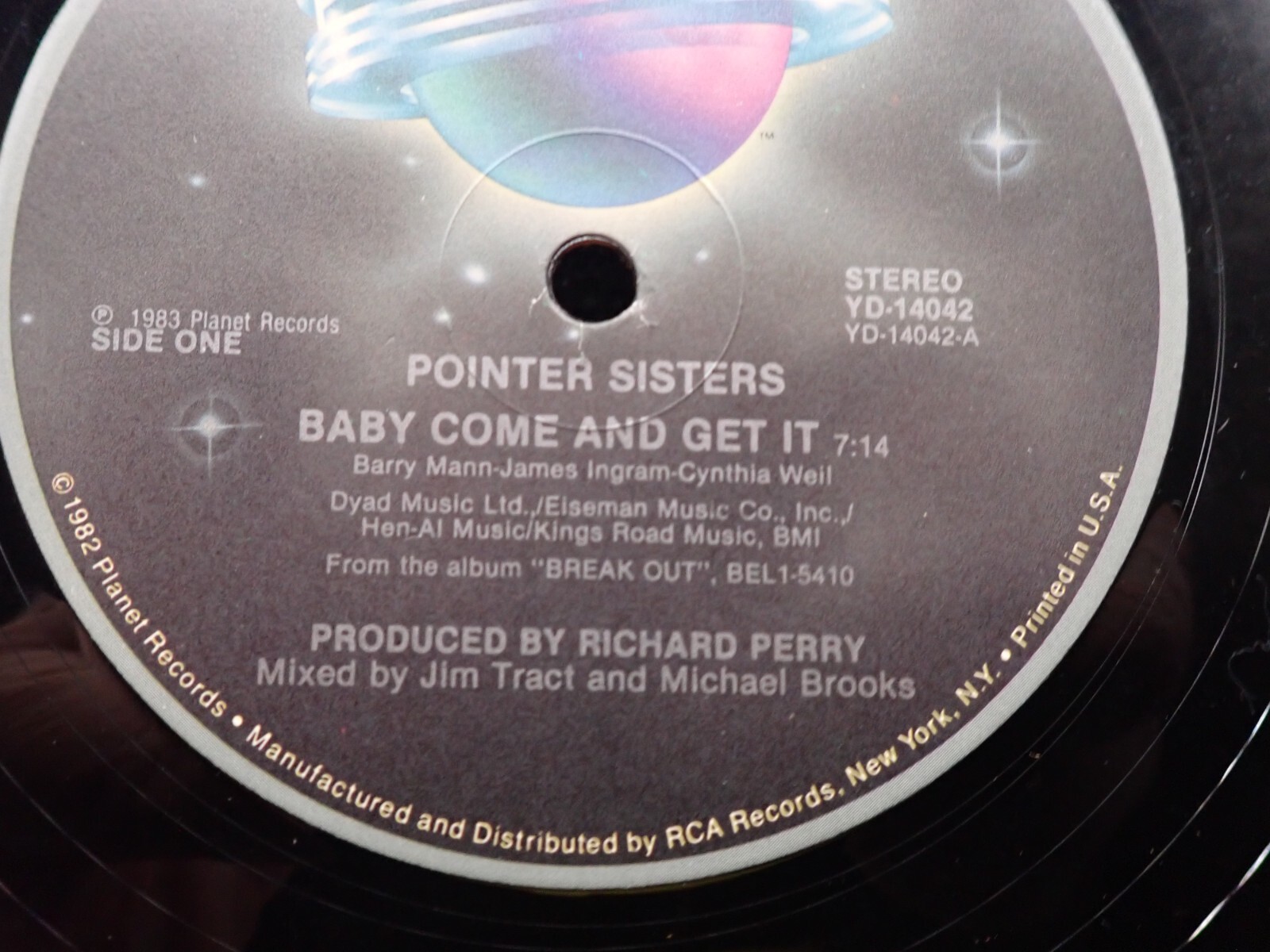 Pointer Sisters - Operator & Baby Come and Get It - Planet 12 inch 33 ...