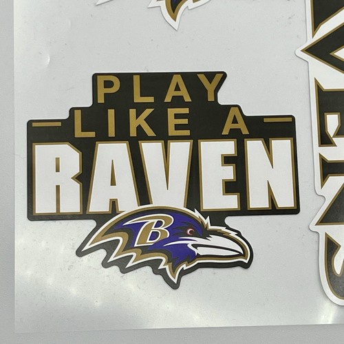 Baltimore Ravens Multi Use Decal Sticker Sheet 3 Fan Pack NFL Football Wincraft - Picture 4 of 5