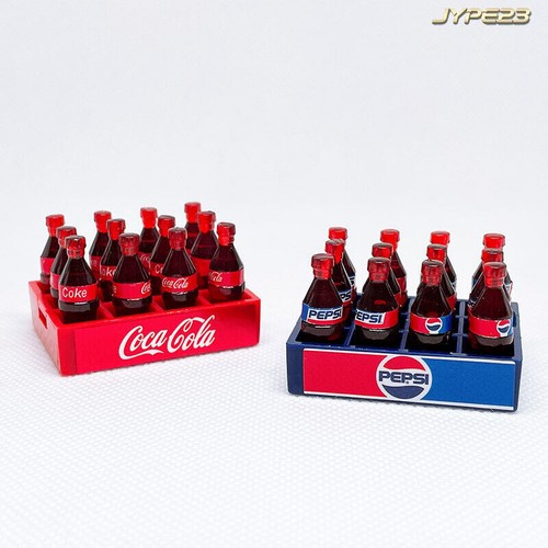 Miniatur Puppenhaus Maßstab 1:12 1 Set Cola Tablett Soda Getränke Accessoires - Bild 2 von 10