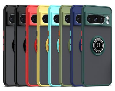 For Google Pixel 8/7 Pro 7 7A 8 Case Ring Armor Shockproof Stand Phone Cover